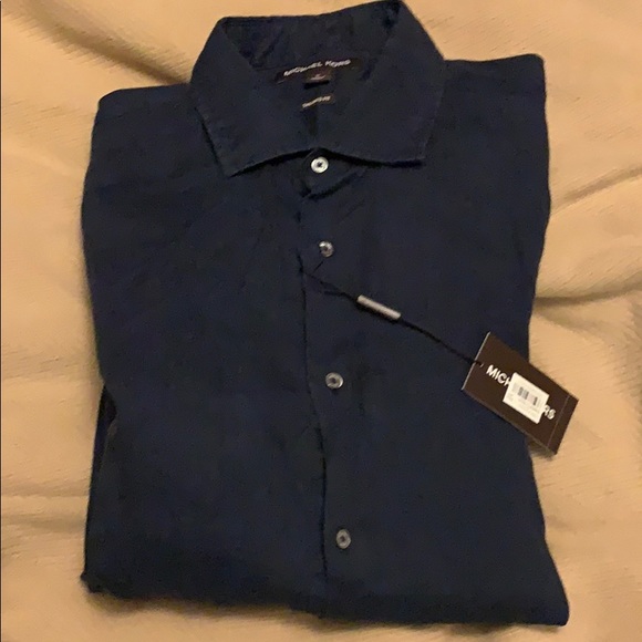Michael Kors Other - Michael Kors navy linen shirt